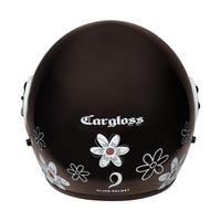 Gambar Cargloss YRH Hijab Graphic Retro Helm Half Face - Flower Espresso Brown - L dari Cargloss Helmets Kab. Bogor 4 Tokopedia
