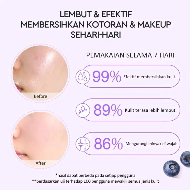 g2g facial wash blueberry low ph gel cleanser 4