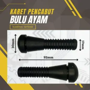 karet pencabut bulu ayam 30 pcs warna hitam