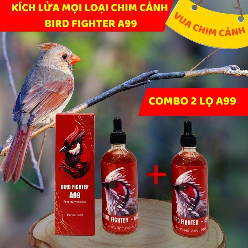 COMBO 2 LỌ BIRDFighter A99 – Kích lửa, vực lửa mọi loài chim cảnh như Chào Mào, Chích Chòe, Họa Mi, Chim Khướu, Vành Khuyên, Hút Mật, ....