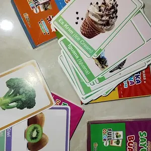 Iska Media Utama -Flashcard Superlengkap Kartu Angka Huruf Binatang Dinosaurus Kendaraan Buah Sayur 150 Kartu Anak