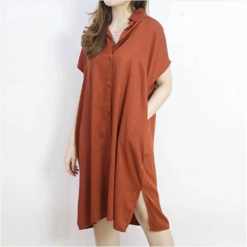 Paket 100Ribuan Dapat 4 Daster Lula Homedress Full Kancing & Saku Aktif Sesuai Foto Nyaman Panjang Santai Kerah Wanita Piyama Garis Busui Katun Bumil Menyusui Tangan Tipis Mewah 5