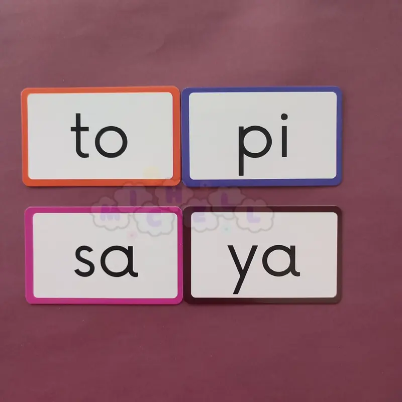 Flashcard Belajar Membaca Suku Kata Edukasi Anak 2