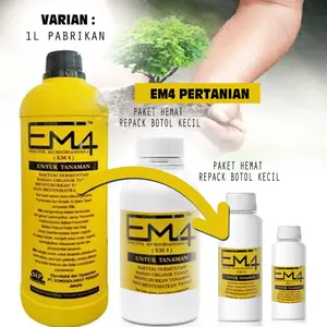 EM4 Pertanian prebiotik fermentasi organik menjadi pupuk 250ml repack sampai 1 liter TN1270
