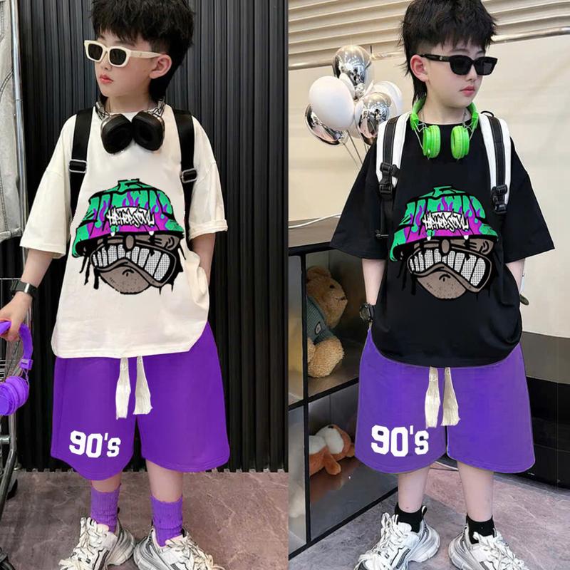 Bộ quần áo hè cho bé trai 25 - 55kg không kèm phụ kiện