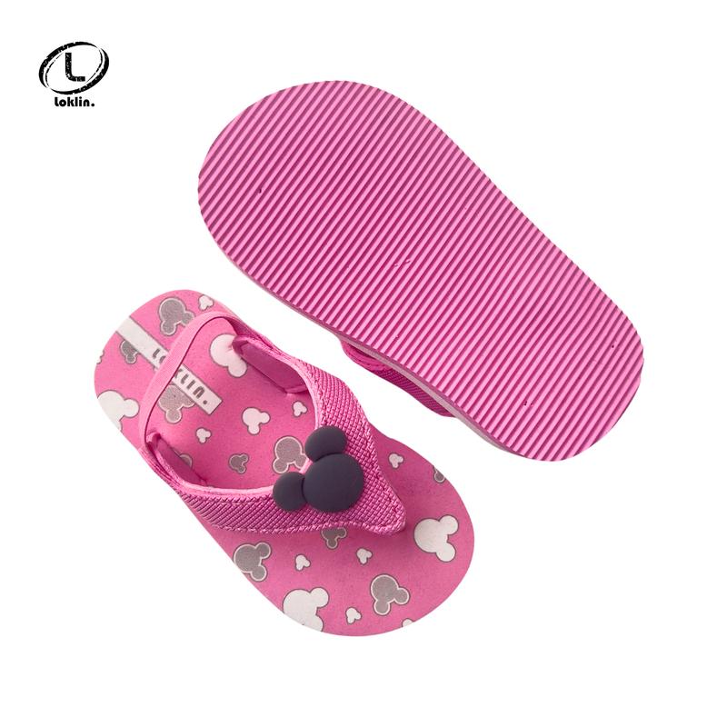 Loklin Sandal Jepit Anak Perempuan Sendal Bayi Flip Flop Minnie Mouse 5