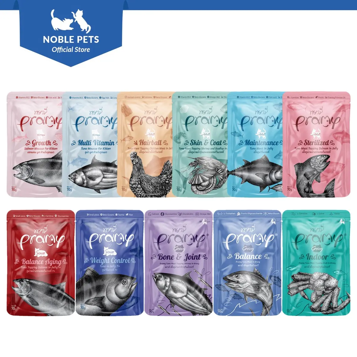 Pramy Premium Cat Pouches 70g