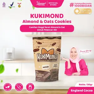 KUKIMOND - Camilan Sehat Almond & Oats | Camilan Sehat Rendah Kalori - Vegan Friendly