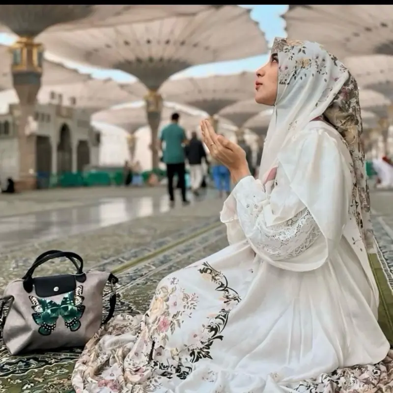 Shellasaukia DRESS MEKAH SET OUTER ORGANZA ABAYA AL ULA SET HIJAB ABAYA TERBARU Gamis Pita set hijab BONUS KACAMATA.Baju SS  ORi shellasaukia