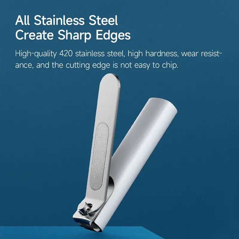 Mijia Potong Kuku Anti Cipratan Baja tahan karat berkualitas tinggi Nail Clipper,Original 4