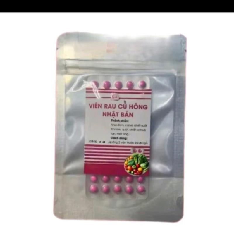  Vỉ rau củ Hồng nhật bản giúp bổ sung vitamin tổng hợp thanh nhiệt cơ thể 