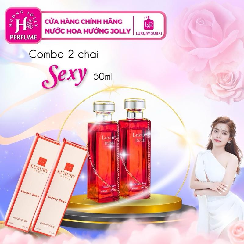 Combo 2 Chai Đỏ Nước Hoa LUXURY DUBAI Chai 50ml - Màu Đỏ