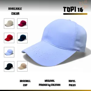 Topi Baseball Polos Rafel Premium - Kualitas Premium Pria Wanita