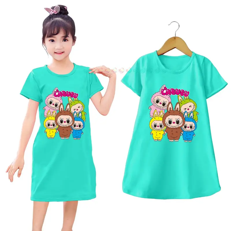 DASTER anak anak terlars//daster anak usia 2=12 tahun//bahan katun Perempuan Cewek Dress Fashion 2–12 tahun daster anak sehari-hari daster Tidur 6