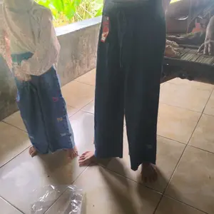 Celana Kulot Jeans Bordir Motif Anak Perempuan ( 3-10 Tahun ) Model Terbaru Jeans Rawis Anak Bordir Kekinian Premium Quality Motif Kupu, Kelinci, Cutbray, Kulot, Cargo, Fashion