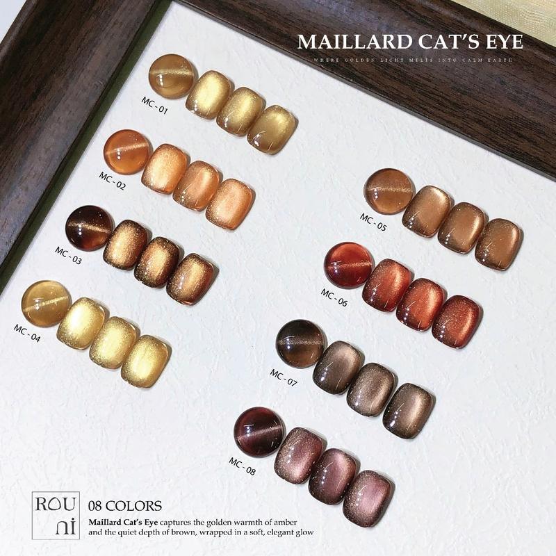 ROUni Sơn Gel Mới Thu Đông - 8 Màu Trending Sơn Gel Maillard Cat's Eye nail chuyên dụng cho nail