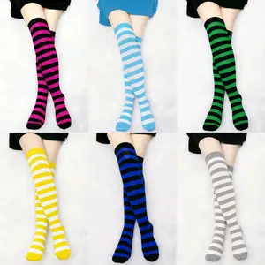MORILPEDIA KAOS KAKI WANITA PANJANG MOTIF SALUR GARIS ANTI GERAH LEMBUT DI PAKAI Casual Nyaman Dewasa Cewek Tebal