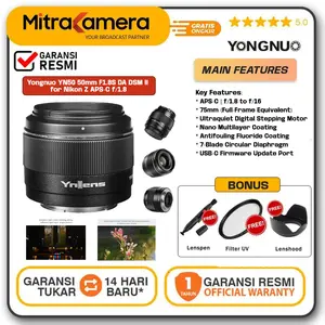 Yongnuo YN50 50mm F1.8S DA DSM II for Nikon Z APS-C