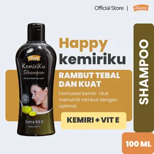 HAPPY KEMIRIKU SHAMPOO 100ml 1pcs / SHAMPOO / RAMBUT TEBAL KUAT DAN SEHAT