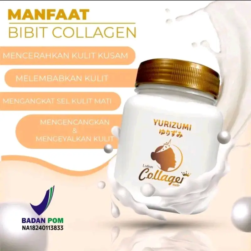 (2PCS) YURIZUMI Bibit Pencerah Colagen Lotion Seluruh Tubuh Bibit Collagen Lotion Pemutih Viral Tiktok Kusam Memutihkan 4