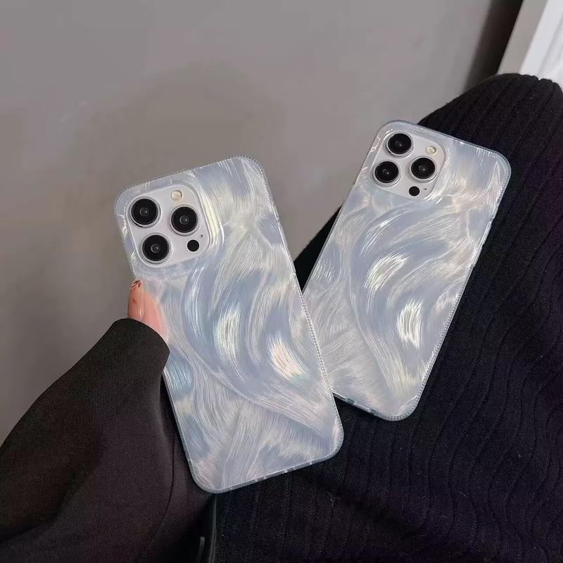 FYP CLARITY Swirl Hologram Case Silver Textured - Hardcase/ Casing Compatible For 1P SAM OP REAL 1 Cover 1