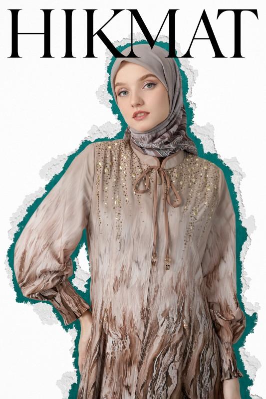 Hikmat Fashion Original A6682-04 Abaya Hikmat  noerbutikmuslim