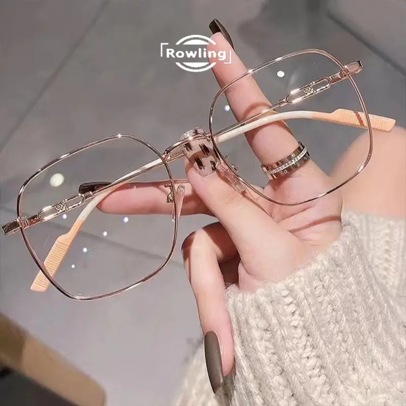 Rowling (Ka-527) Frame Kacamata Retro Terbaru Kotak Wanita Pria Import anti Radiasi Blue Light Kacamata Fashion