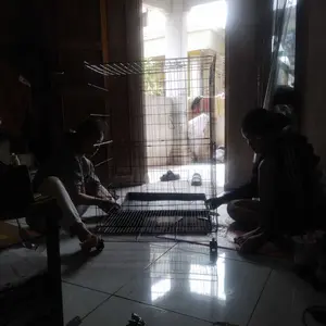 Kandang Kucing Tingkat 3 Roda Ukuran L 100x60x45 CM dengan Tatakan Aman dan Nyaman