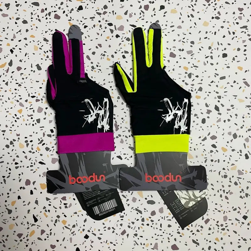 Billiard Glove Boodun 3 Finger Fuschia Origional 0