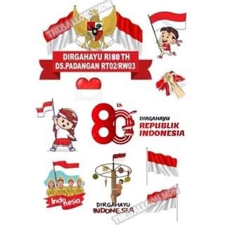 Topper Merdeka Merah Putih Hiasan Tusuk Kue Dirgahayu HUT RI - Shop ...