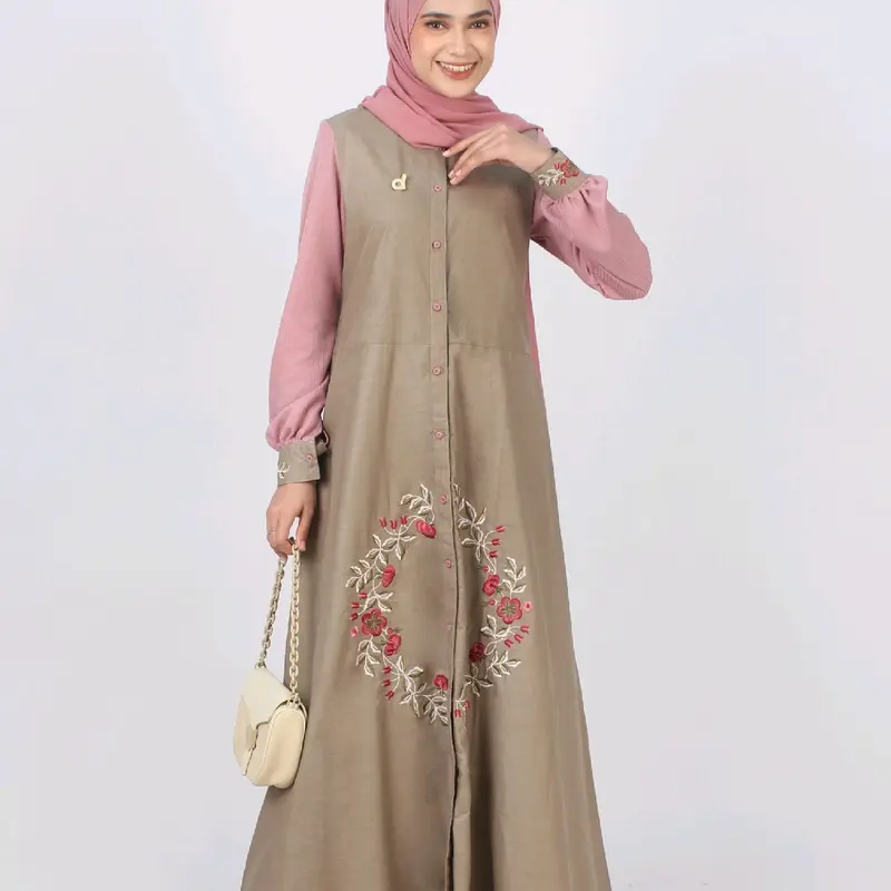 Abaya Dannis terbaru kode A241102/Dannis terbaru 2025 Muslim Gamis Wanita 2