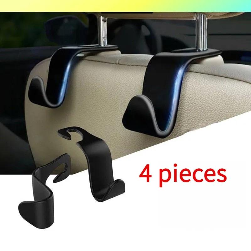 Product Introduction of Móc Treo Xe Hơi, Khe Cắm Đơn, 4 Cái, Khả Năng Chịu Lực Mạnh, Móc Tựa Đầu Ghế Sau Xe, Giá Đỡ Tải Trọng Nặng, Phụ Kiện 1