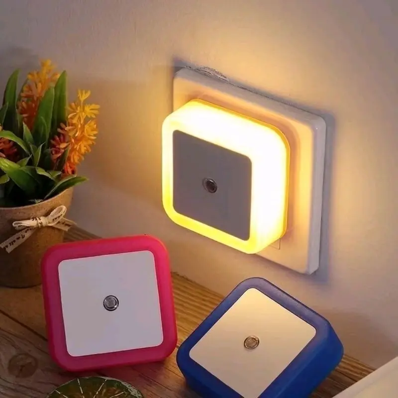 Lampu Tidur Sensor Otomatis - Lampu LED Kotak/Persegi 0