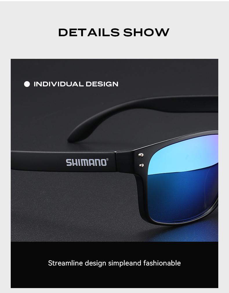 Product Introduction of SHIMANO Polarized Sunglasses Unisex UV400 Suitable Eyewear  Men Women Cycling Hiking Camping Sun Glasses 4