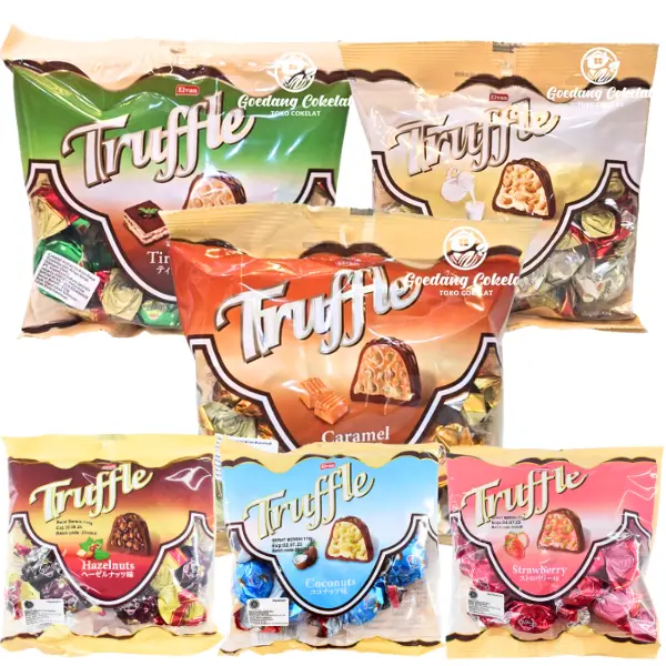 ELVAN TRUFFLE Chocolate Tiramisu Milk Caramel Coconut Strawberry Hazelnut Cokelat Turki Arab 115g