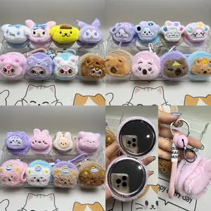 Gantungan cermin & tas tajut IMPOR motif bulu PREMIUM / bag charm