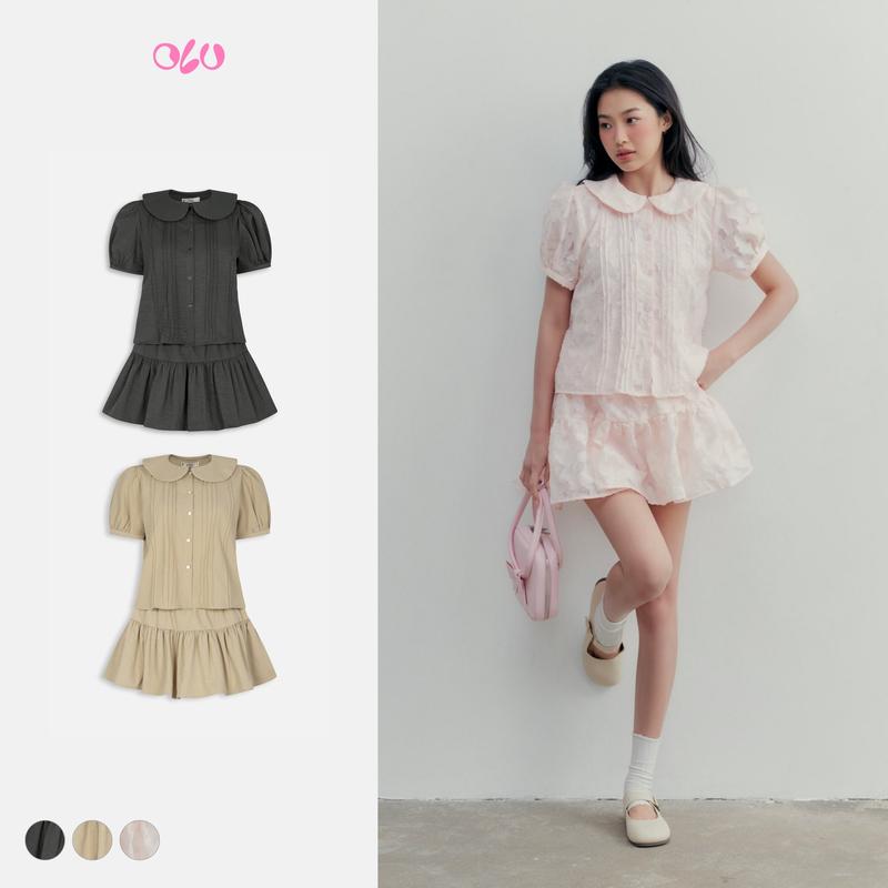  Set áo và chân váy kiểu đi chơi Londyn Set nhiều màu OLV 