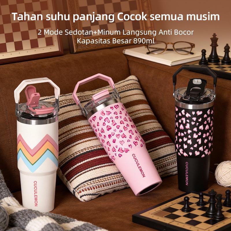 Cuculemon Tumbler 1L Stainless Aesthetic Kapasitas Besar Botol Minum Kopi Vacuum Tahan Panas Dingin 24 Jam lucu Termos Insulated Mug Cuculemon Tumbler 1L Stainless Aesthetic Kapasitas Besar Botol Minum Kopi Vacuum Tahan Panas Dingin 24 Jam lucu Termos Insulated Mug