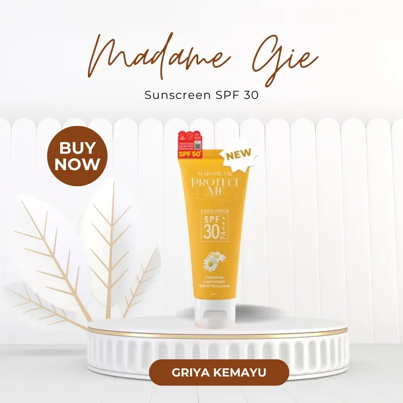 Sunscreen Madame Gie Protect Me SPF 30 PA+++ With Calendula Double Protection 0