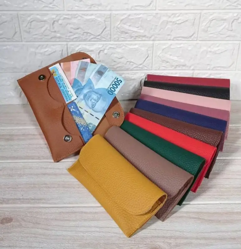 dompet  viral papirut kartu dompet panjang dompet wanita murah dompet uang lipat Kulit Cewek 0