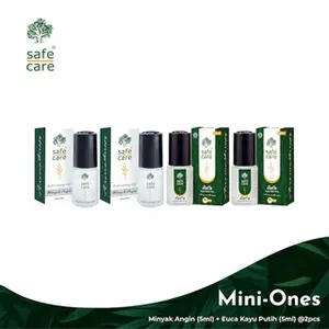 Safe Care Paket Hemat Aromatherapy Mini Ones- 2 Minyak Angin Aromatherapy Kemasan 5ml, 2 Euca Minyak Kayu Putih Kemasan 5ml