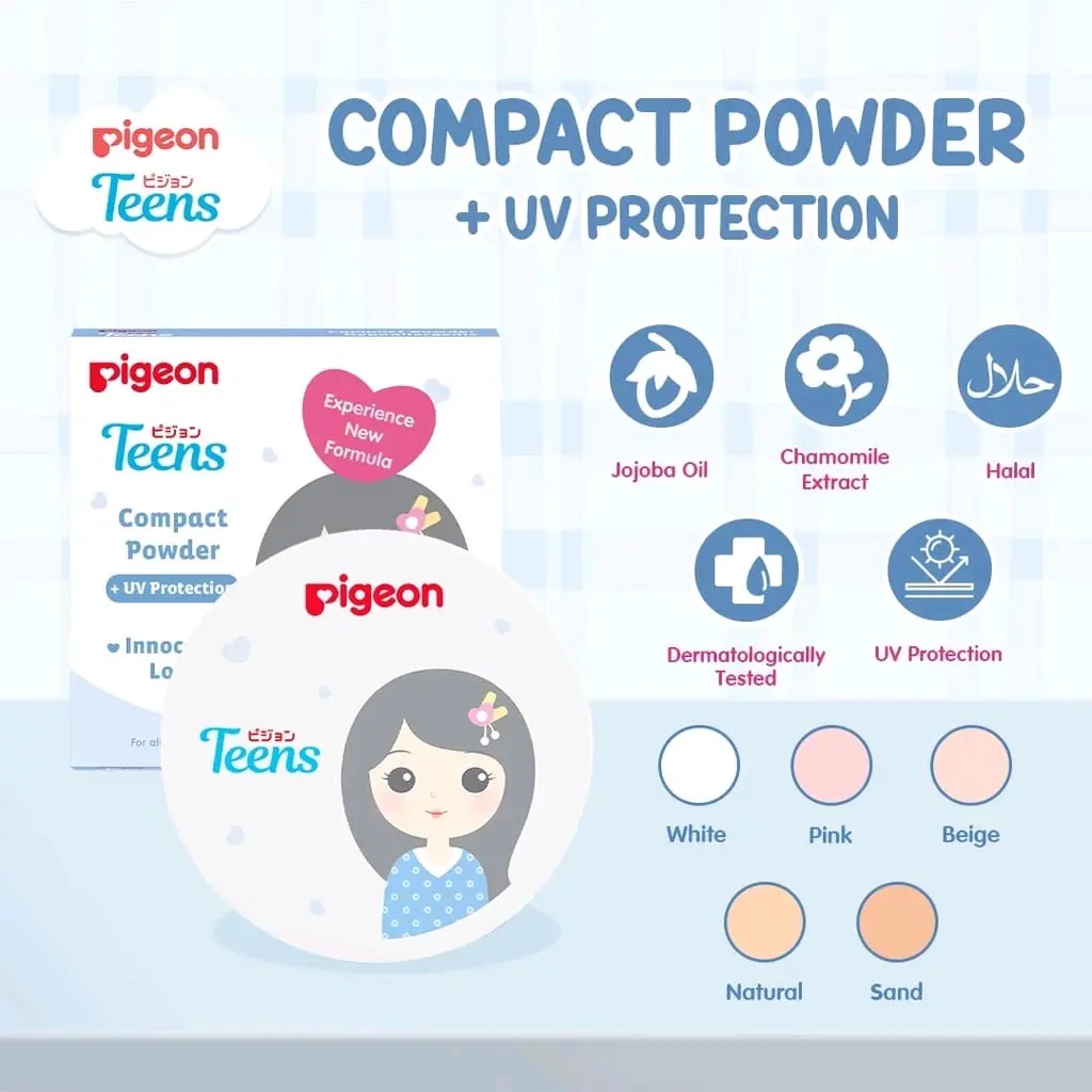 Pigeon Compact Powder UV Protection Wajah