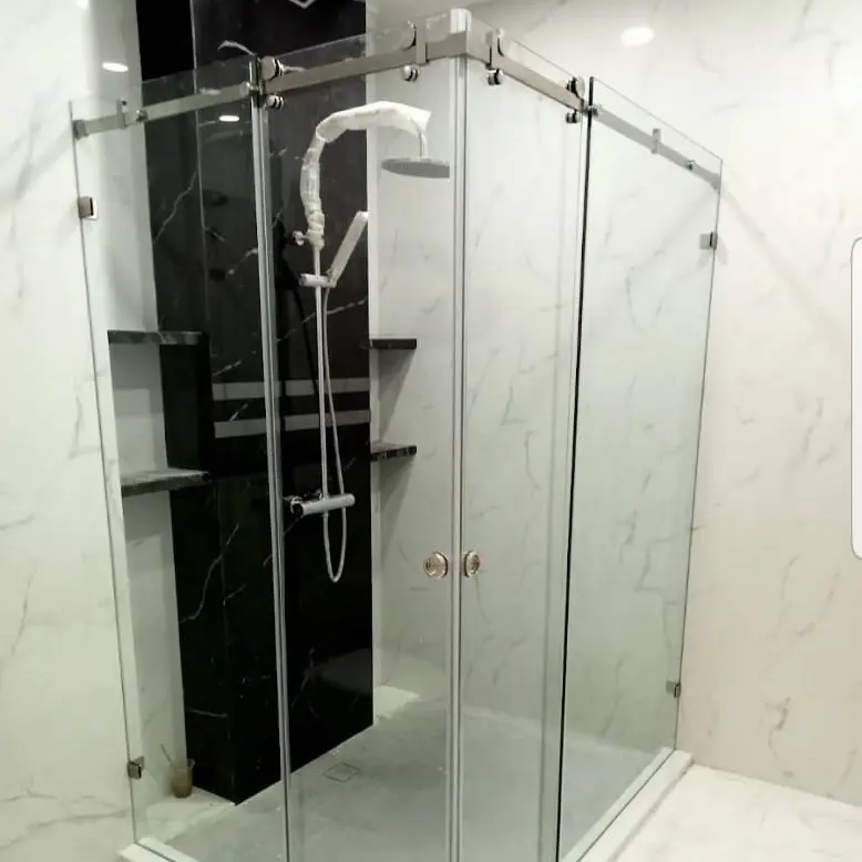 Kaca shower box kamar mandi sliding / sekat kamar mandi sliding