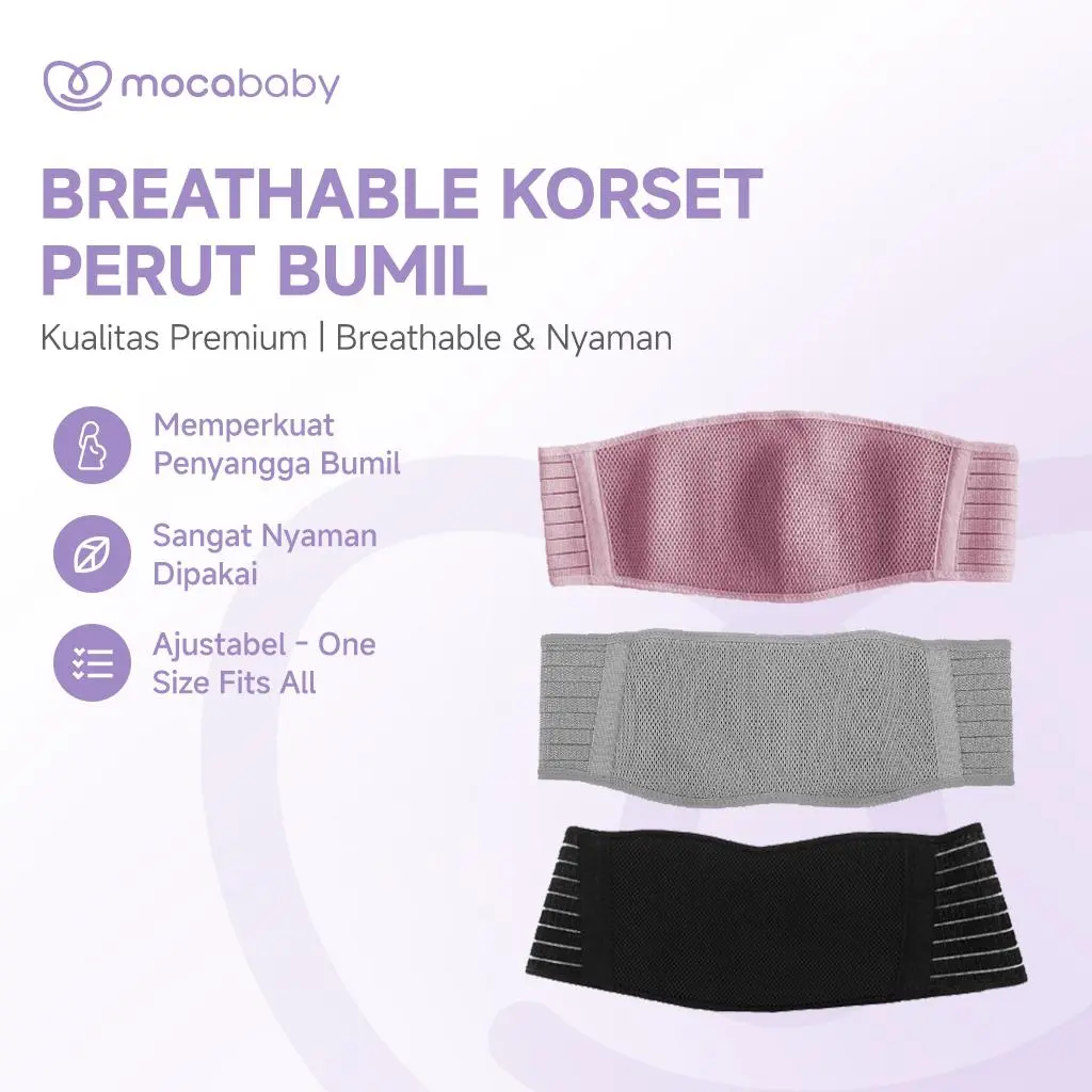 Mocababy Sabuk Pendukung Kehamilan Sabuk penyangga yang nyaman, bernapas, dan dapat disesuaikan untuk kehamilan Sabuk Pendukung Kehamilan untuk Meredakan Nyeri Punggung