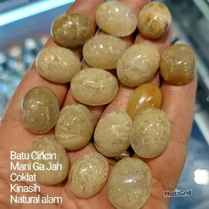 BATU CINCIN MANI GA JAH COKLAT CRYSTAL NATURAL ALAM