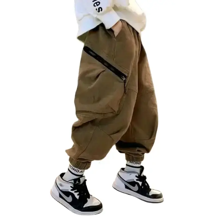 celana anak laki-laki celana anak panjang celana cargo anak korean style keren  Fashion anak-anak Cargo