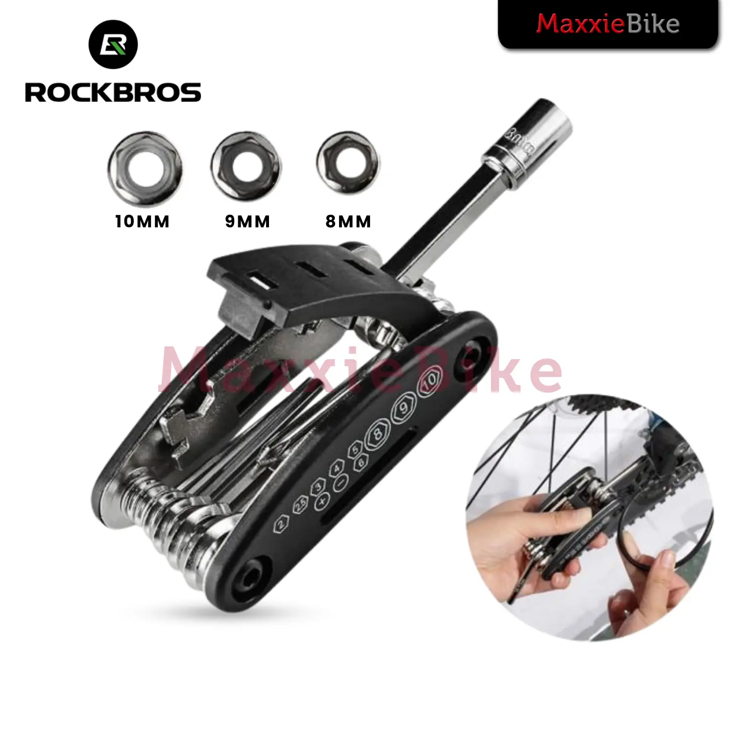 ROCKBROS GJ1601 16 In 1 Toolset Alat Kunci Sepeda Tool Kit Outdoor Bicycle Repair Multifungsi