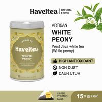 Gambar Haveltea White Peony Tea - 100% Pure Teh Putih Premium Grade - Teh celup 15x2g - Kaleng 10 TB dari HAVELTEA Kota Administrasi Jakarta Selatan 1 Tokopedia