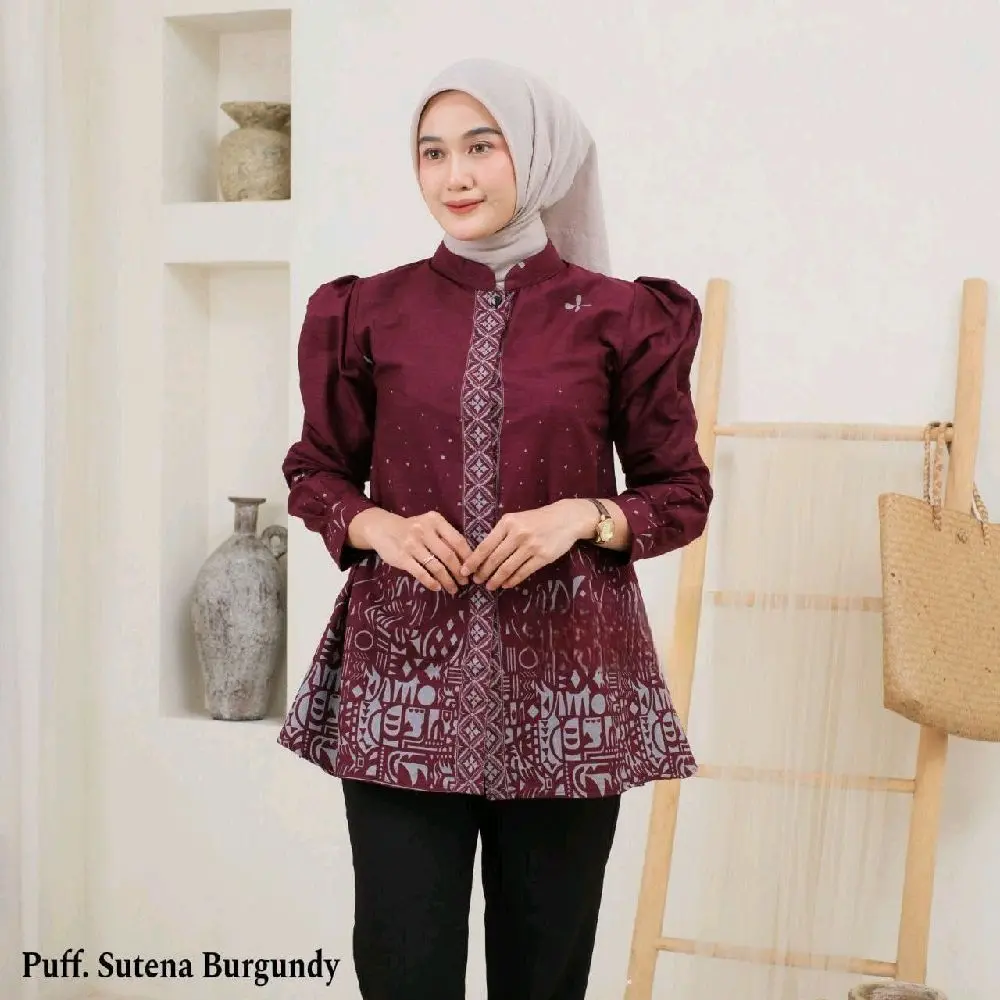 blous sutena burgundi