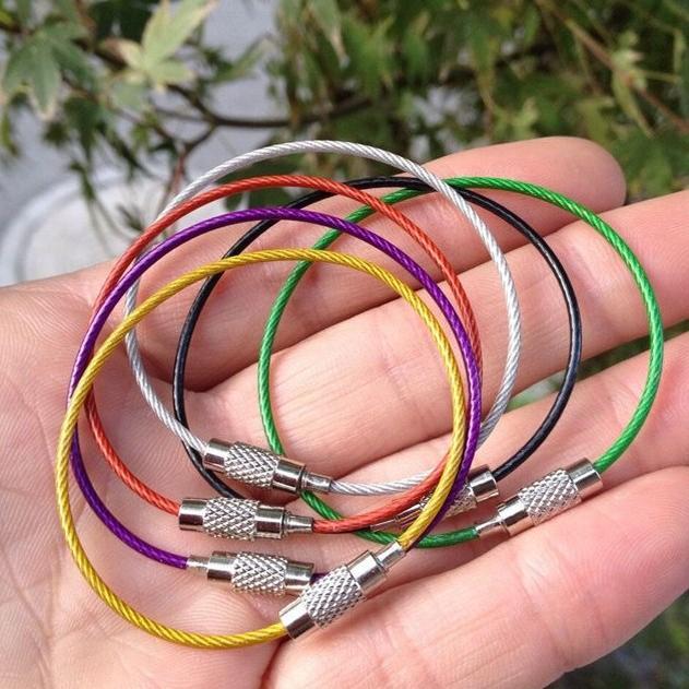 Tali Carabiner Stainless Steel Wire Keys Hanging 0